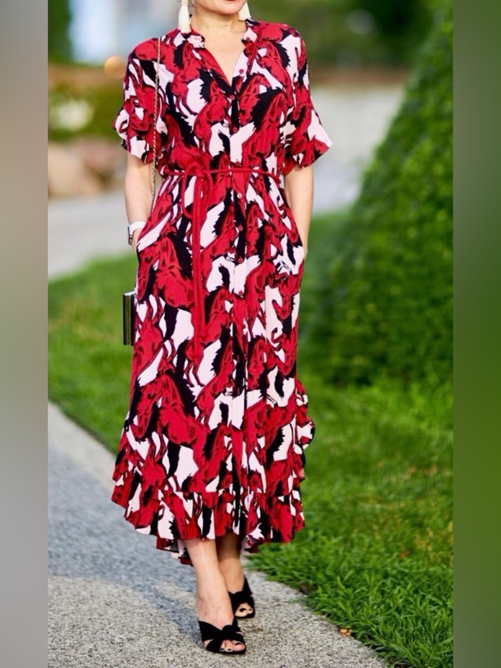 COREY LYNN CARTER } Anthropologie { Wild Horses Shirtdress Maxi Dress